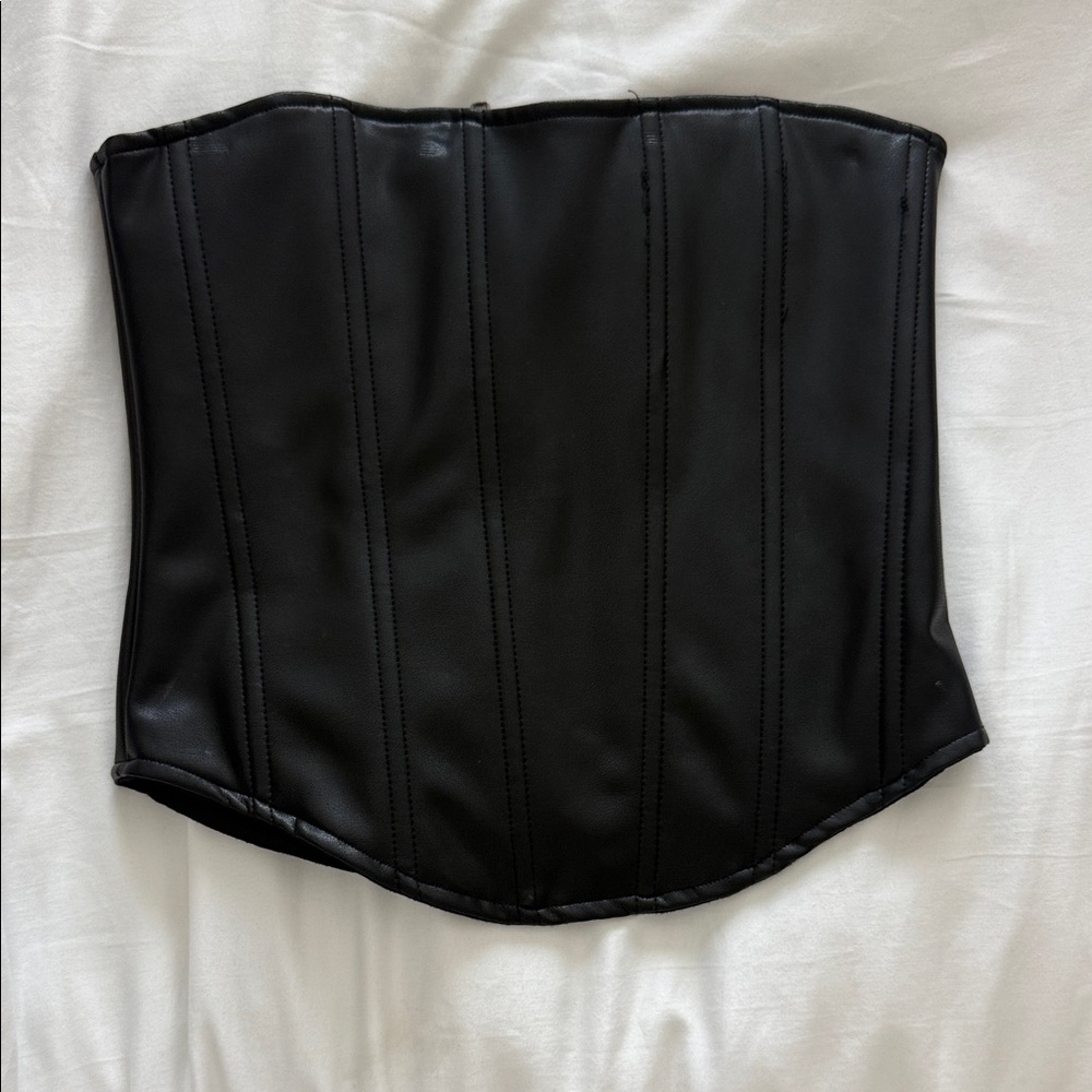 Oliviaceous Black Corset Top